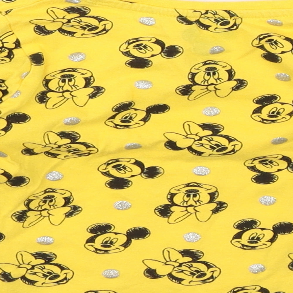 Primark Baby Yellow   Basic T-Shirt Size 12-18 Months  - Disney