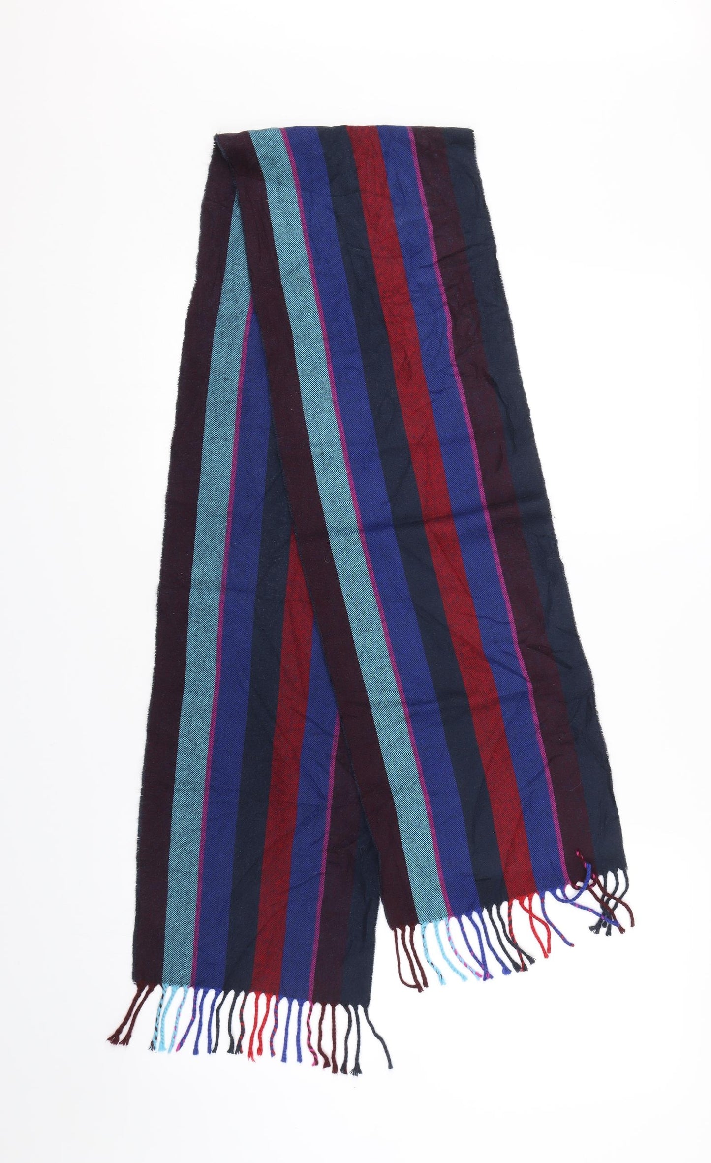 Preqorn Unisex Blue Striped   Scarf
