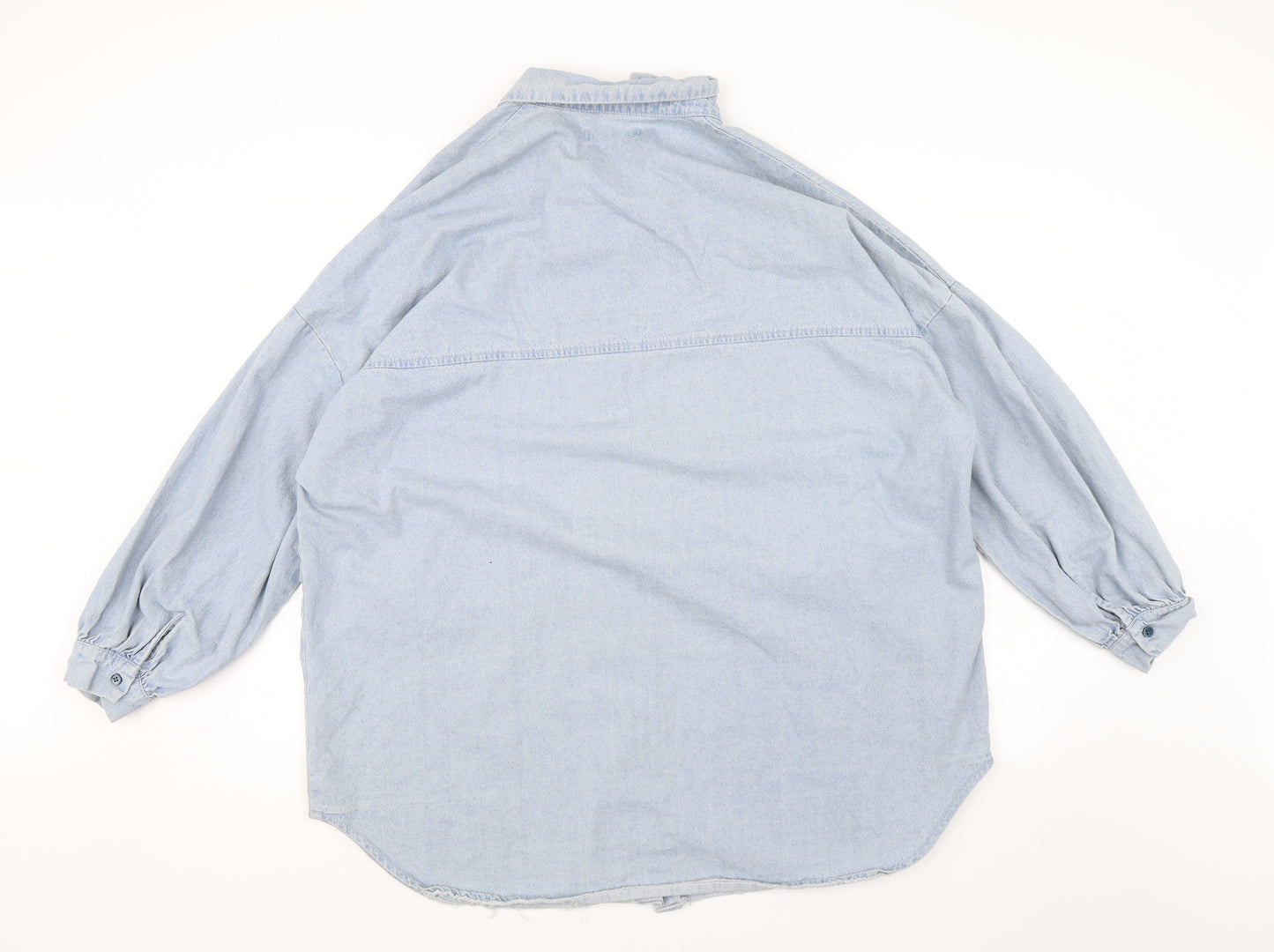 Missguided Womens Blue  Denim Shirt Dress  Size 6