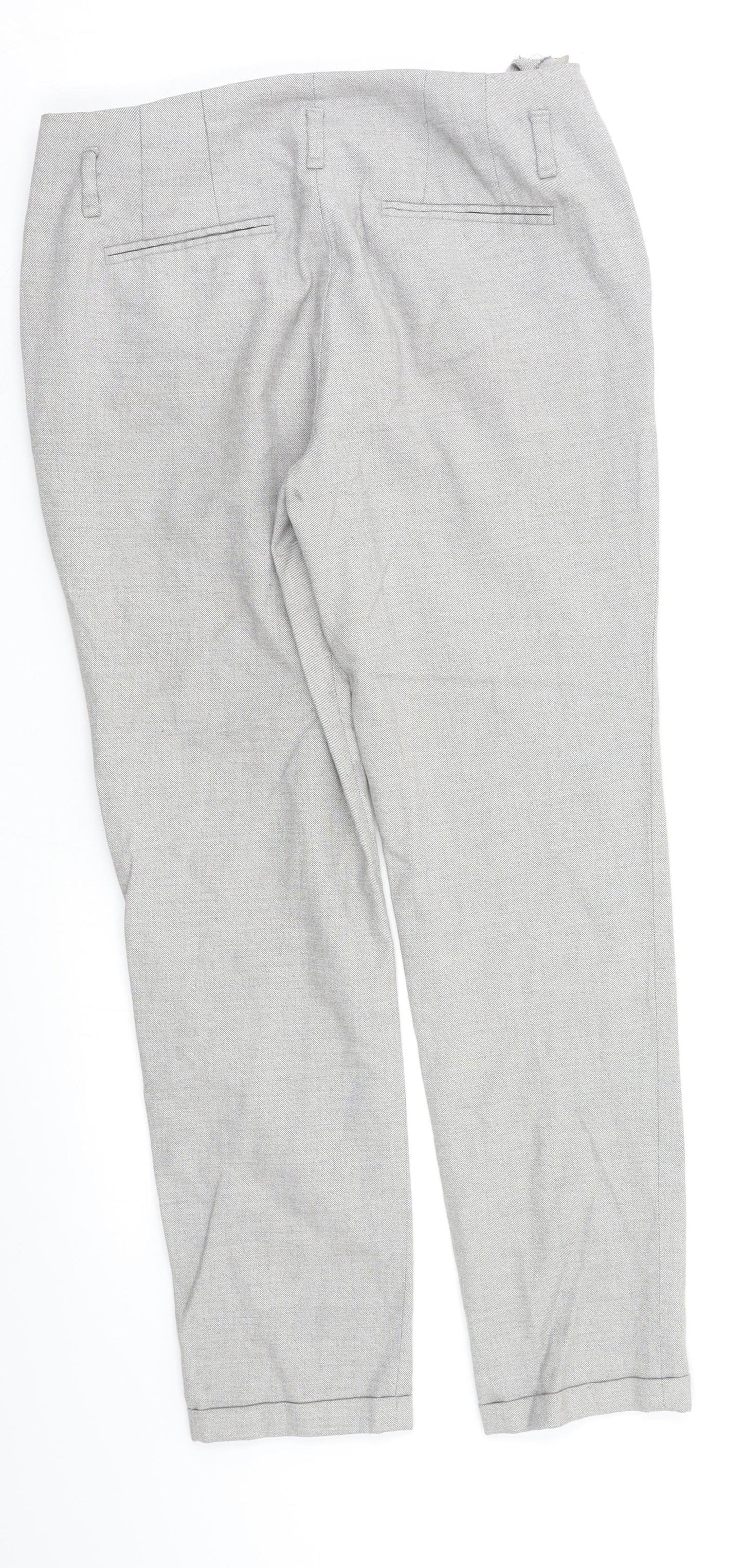 Zara Womens Grey   Dress Pants Trousers Size M L25 in