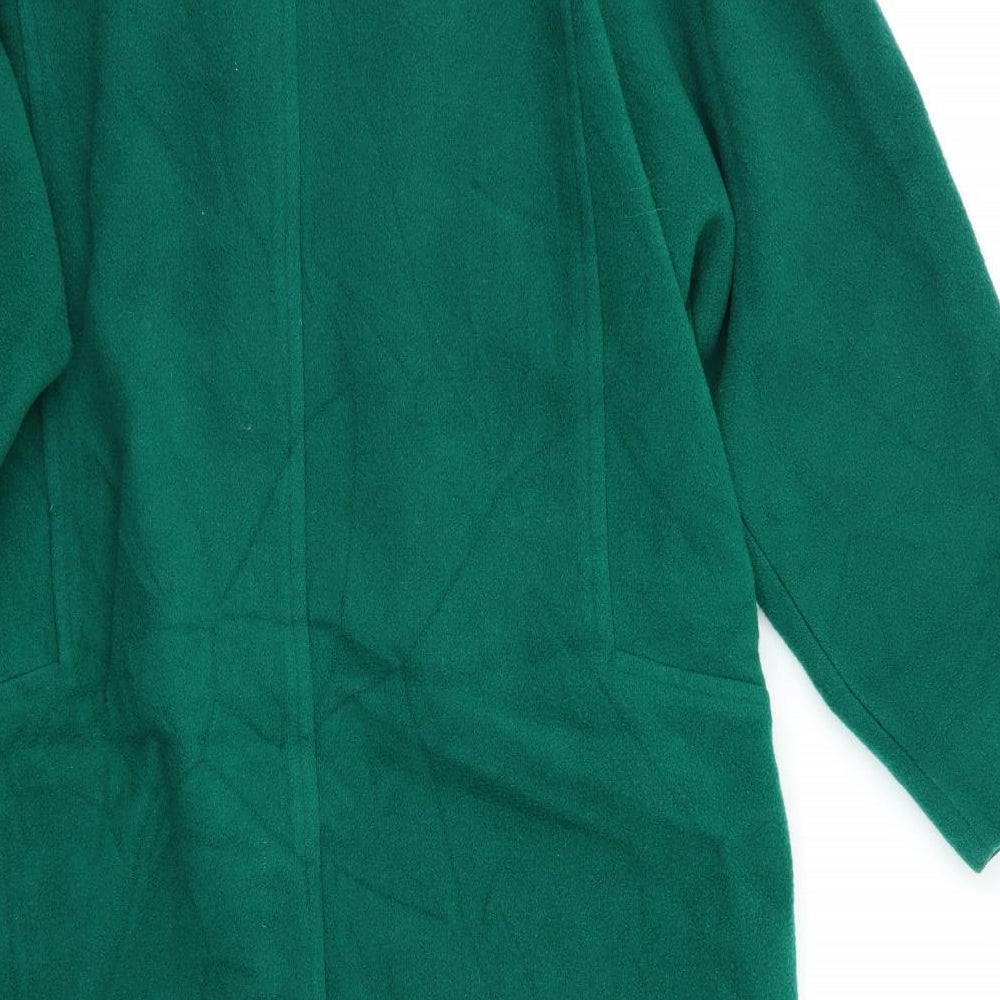 Preworn Womens Green   Overcoat Coat Size L