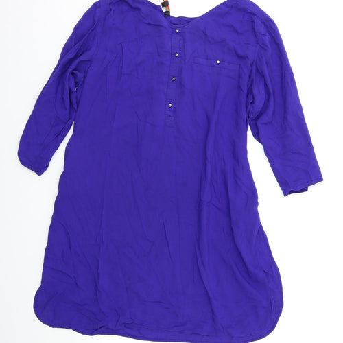 Lakshita Womens Blue   Tunic Blouse Size L