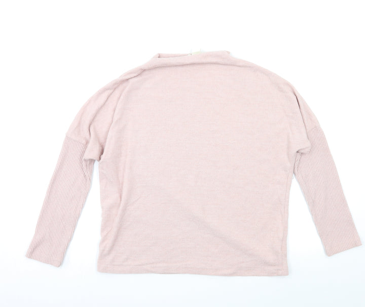H&M Womens Pink Pullover Jumper Size S