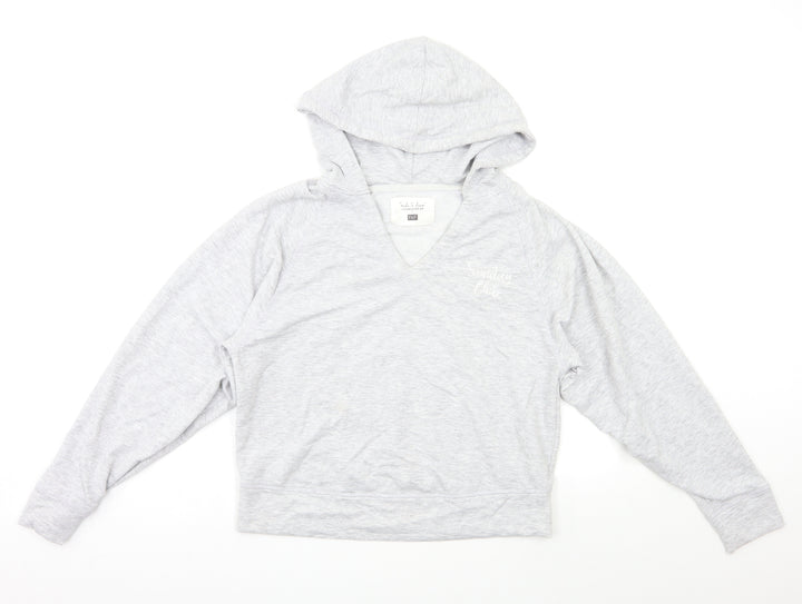 F&F Womens Grey Pullover Hoodie Size S