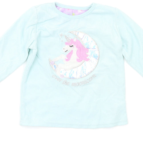 Primark Girls Green   Top Pyjama Top Size 3-4 Years  - Unicorn