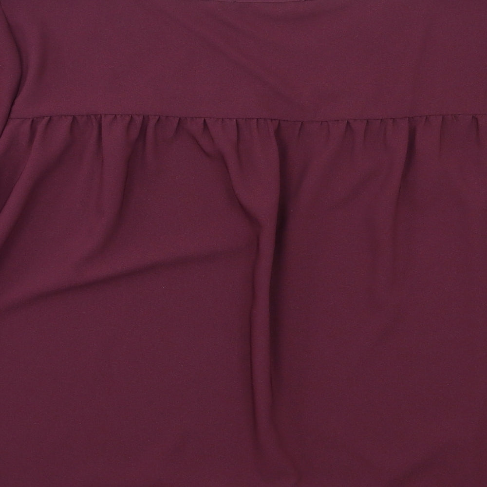 George Womens Purple   Tunic Blouse Size 24