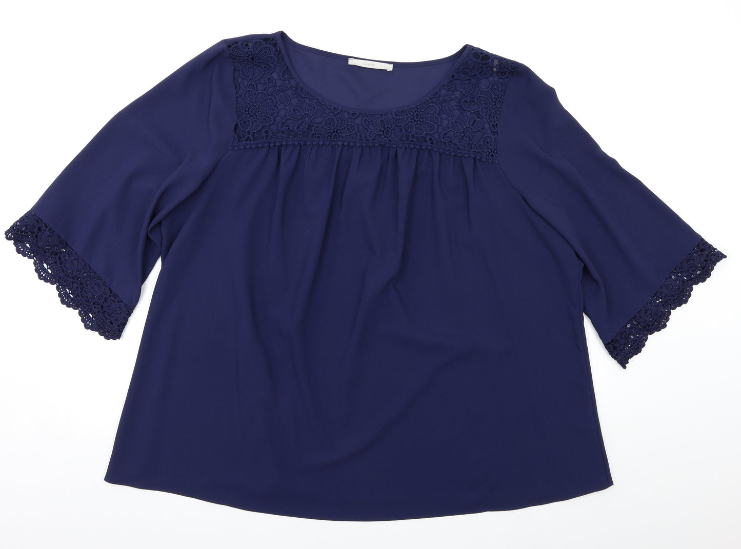 George Womens Blue   Tunic Blouse Size 24