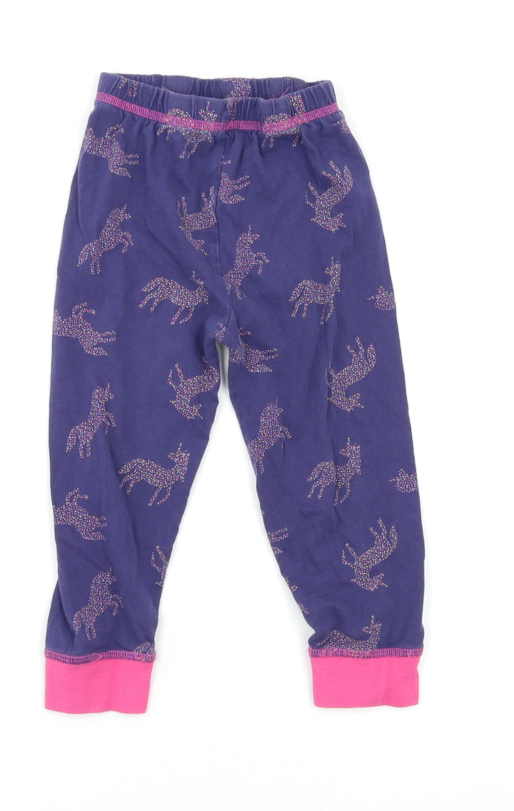 TU Girls Blue Geometric Pyjama Pants Size 2-3 Years