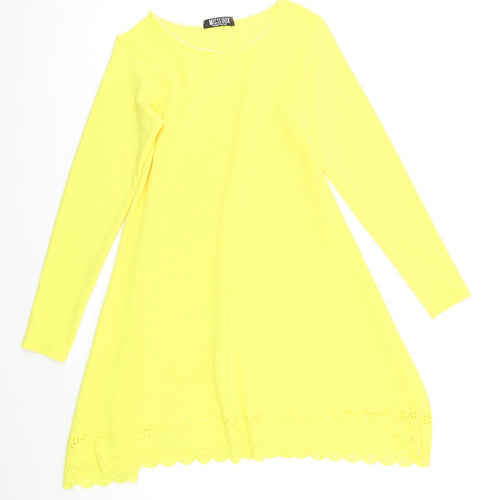 Miss Look Womens Yellow   A-Line  Size S