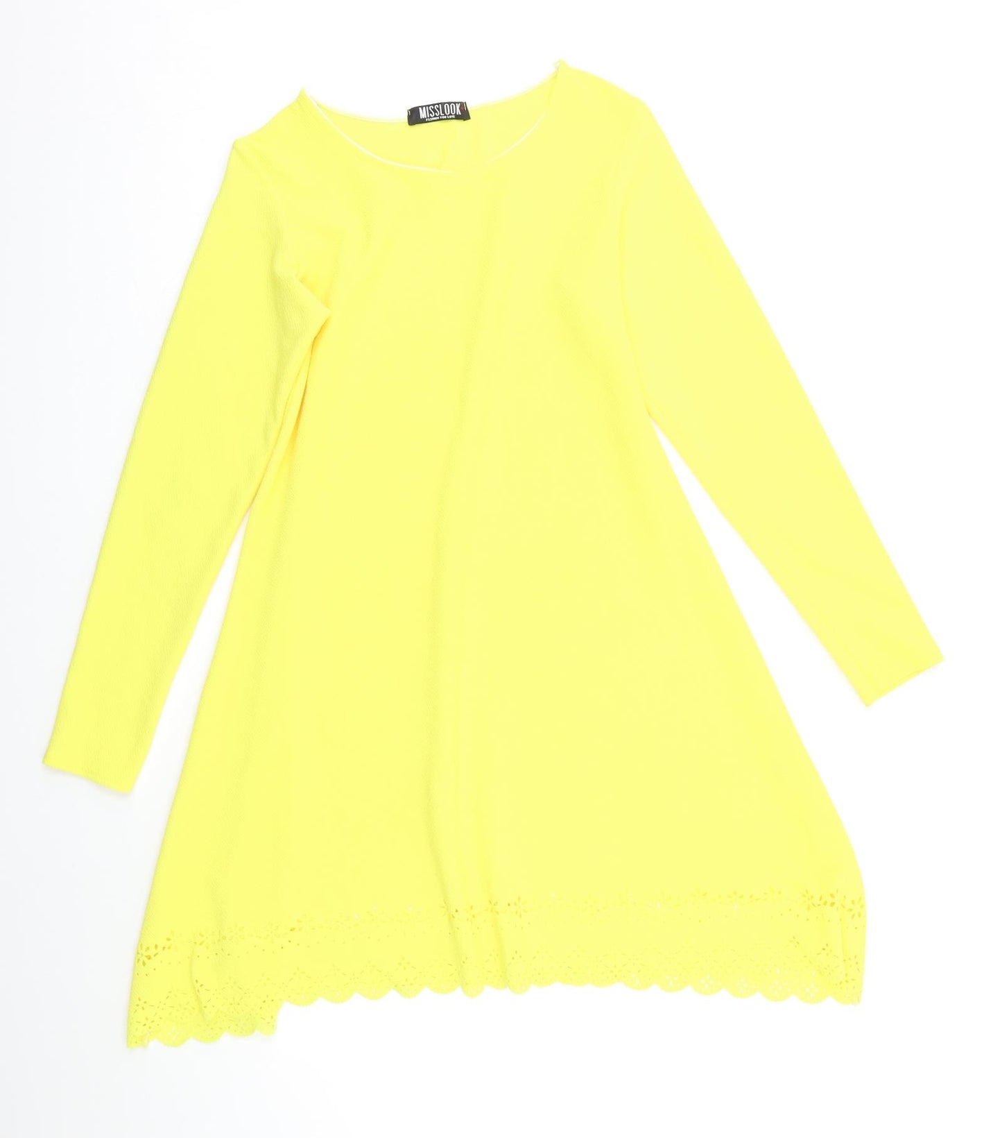 Miss Look Womens Yellow   A-Line  Size S