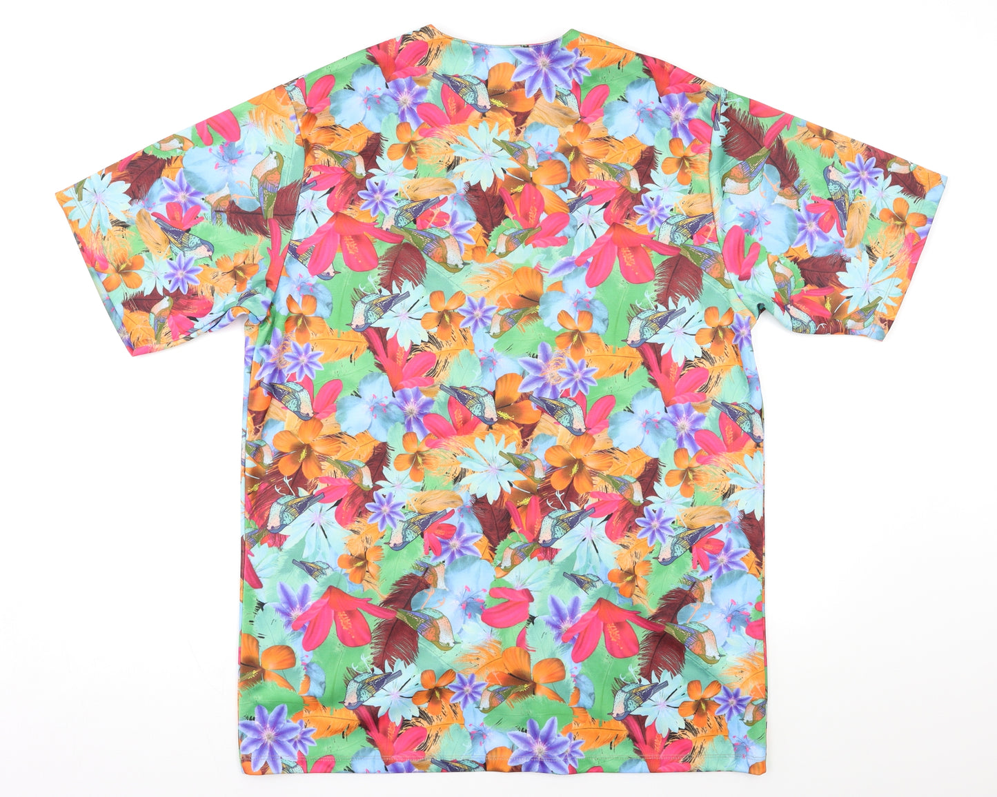 Panuu Mens Multicoloured Floral   Button-Up Size L