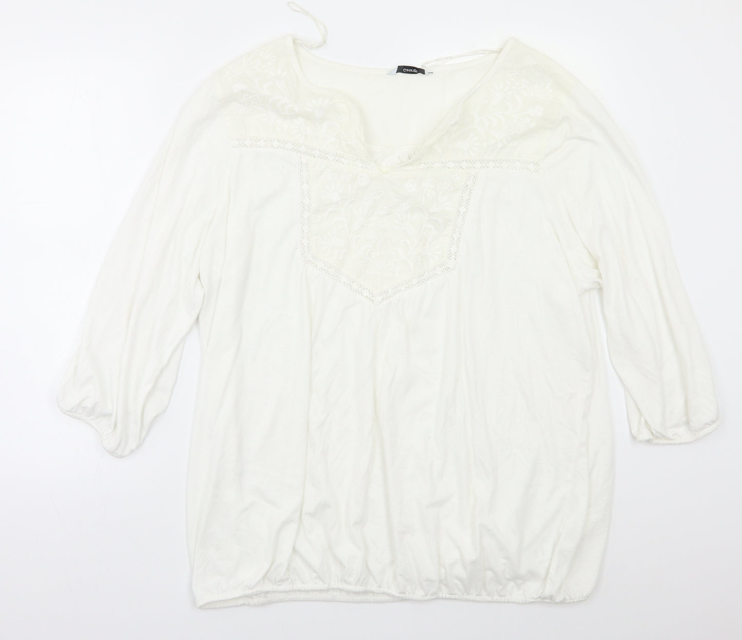 George Womens White   Basic Blouse Size 24