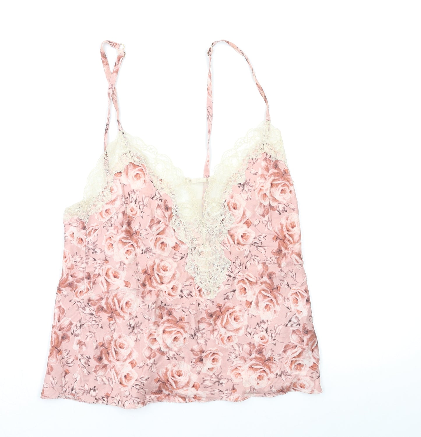 Autograph Womens Pink Floral   Pyjama Top Size 10
