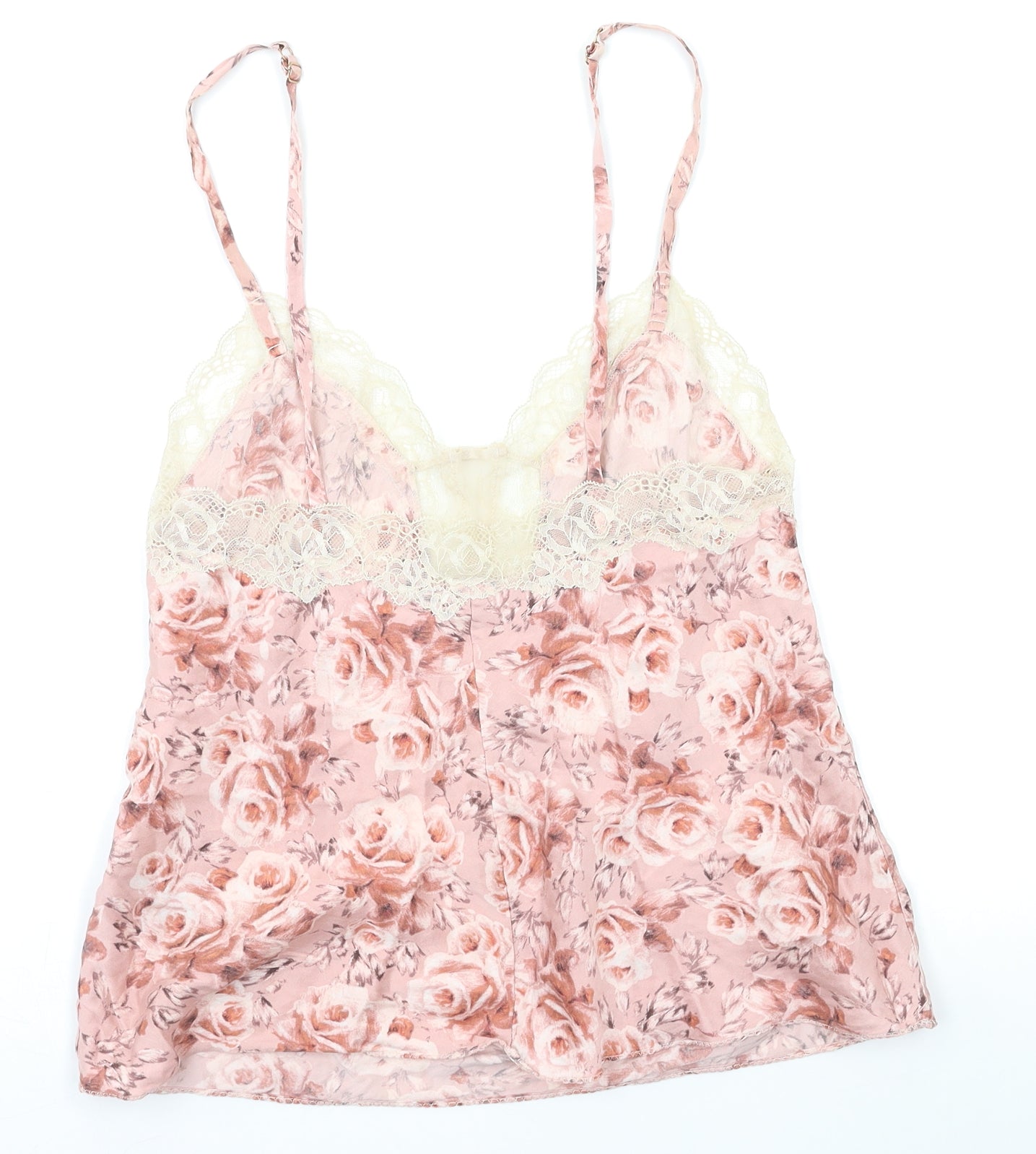 Autograph Womens Pink Floral   Pyjama Top Size 10