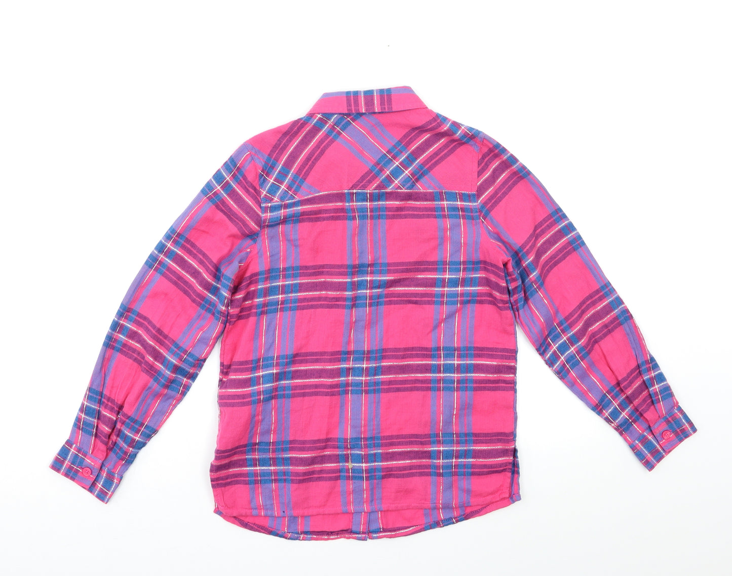 Blue Zoo Girls Pink Check  Basic Button-Up Size 10 Years