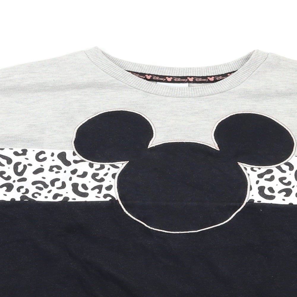 George Girls Grey   Pullover Sweatshirt Size 8-9 Years  - Mickey