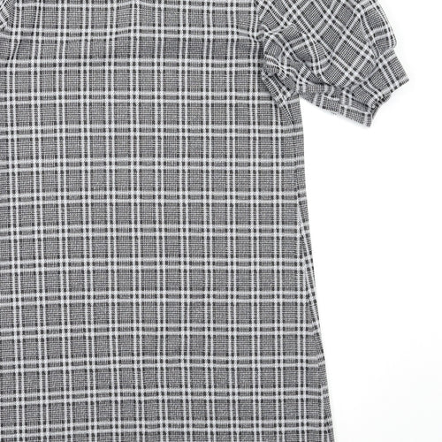 George Womens Black Check  Shift  Size 10