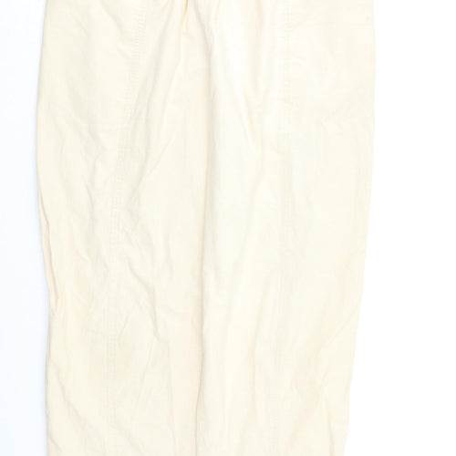 EWM Womens Beige   Cargo Trousers Size 14 L27 in
