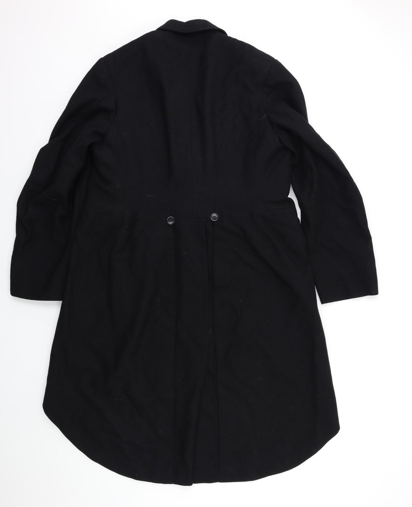 Preworn Mens Black   Overcoat Coat Size M