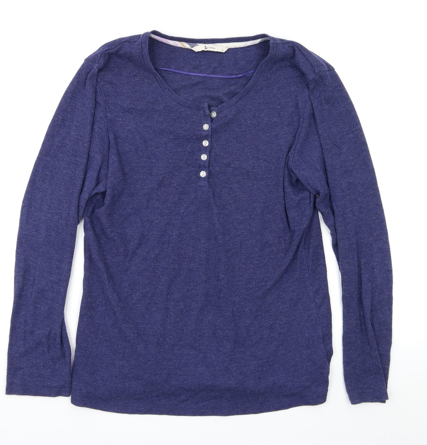 TU Womens Blue   Basic T-Shirt Size 12