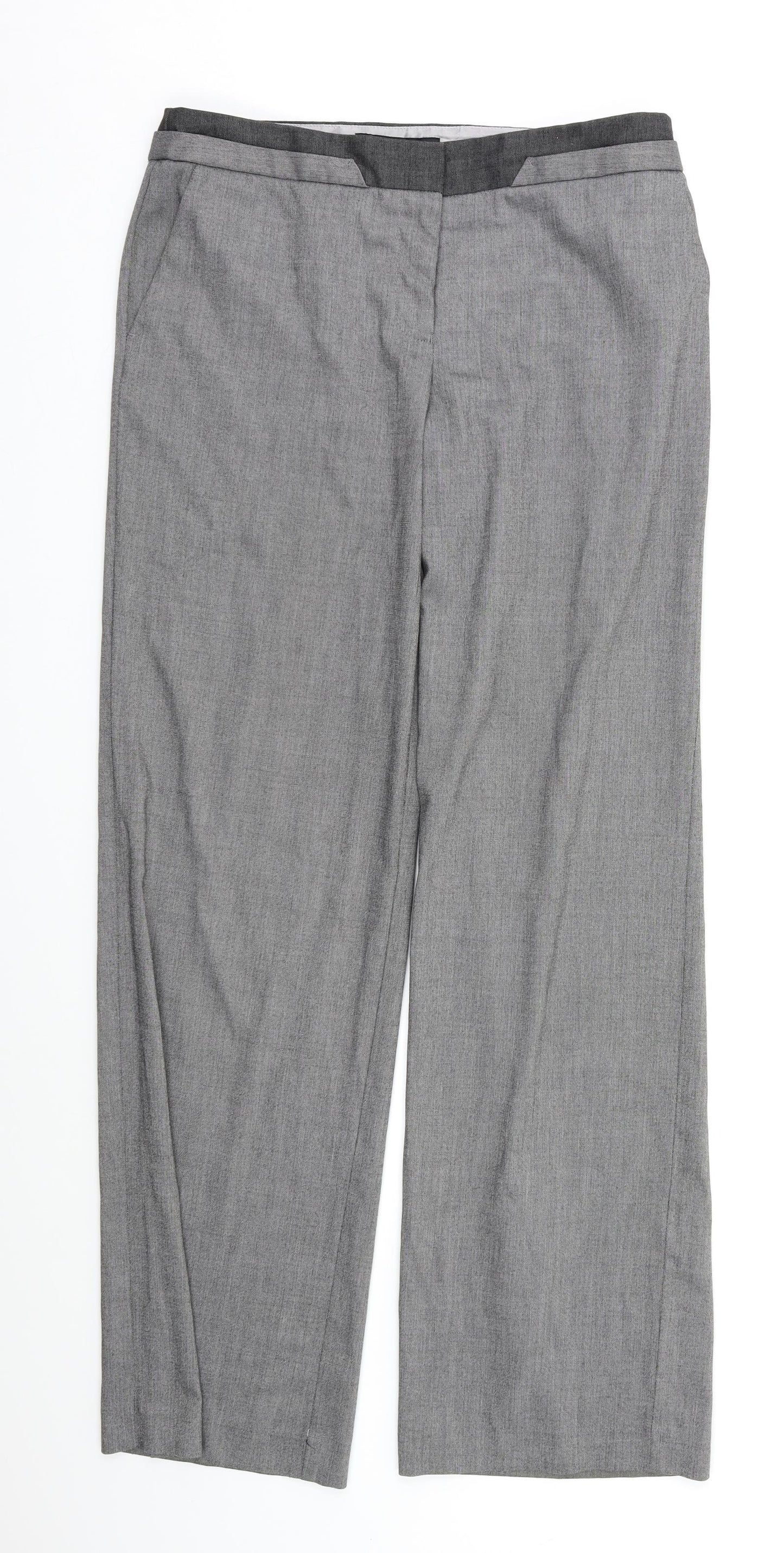 NEXT Womens Grey   Dress Pants Trousers Size 10 L30 in