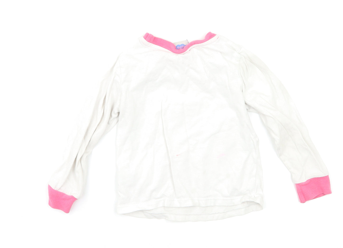 TU Girls White    Pyjama Set Size 2-3 Years  - Peppa Pig