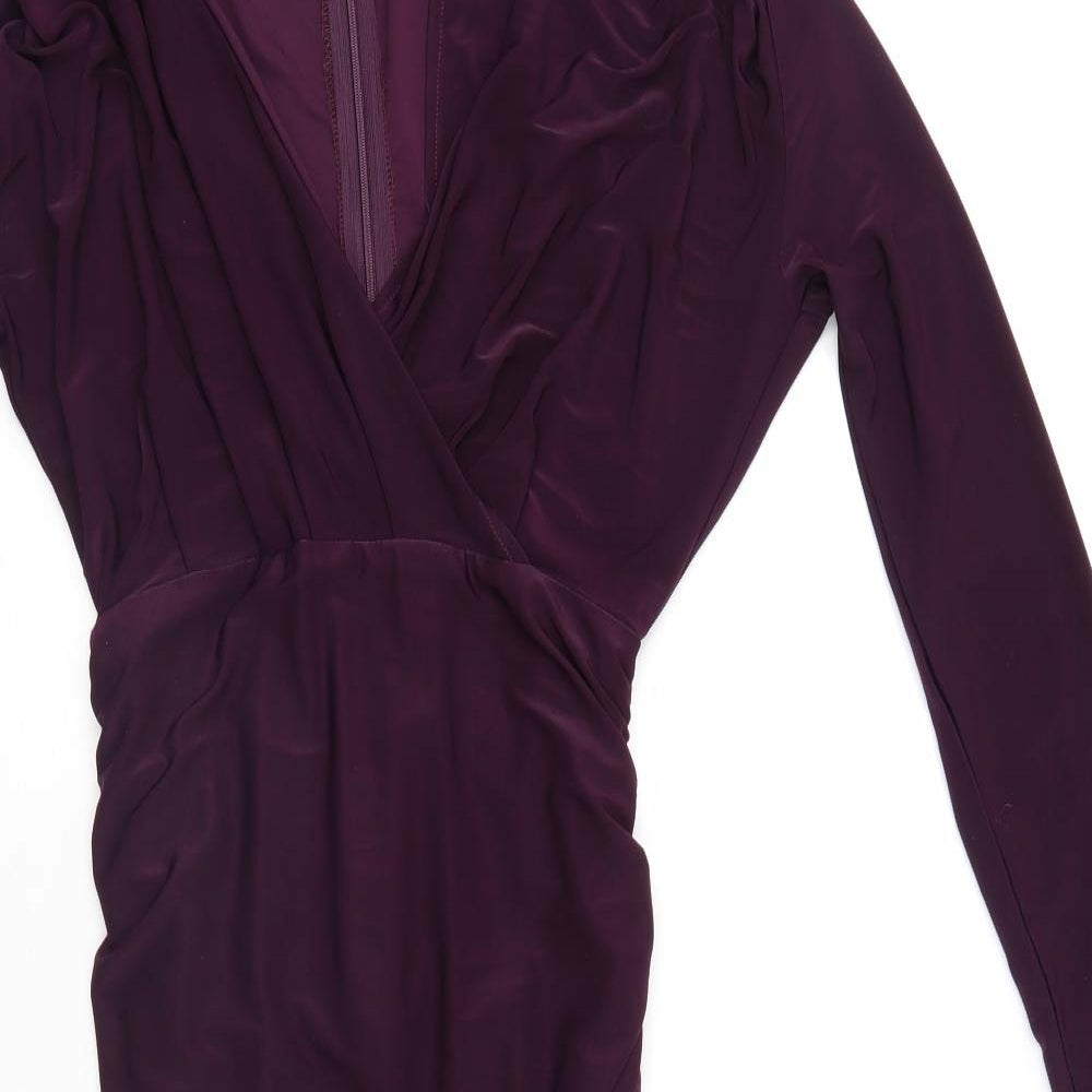 AX Womens Purple   Wrap Dress  Size 12
