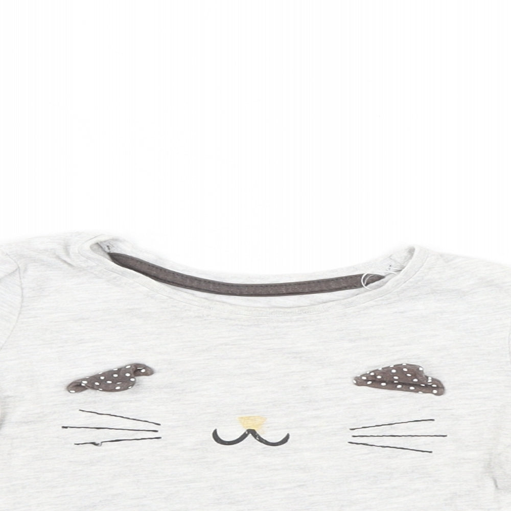 Primark Girls Grey   Tunic Jumper Size 9-12 Months