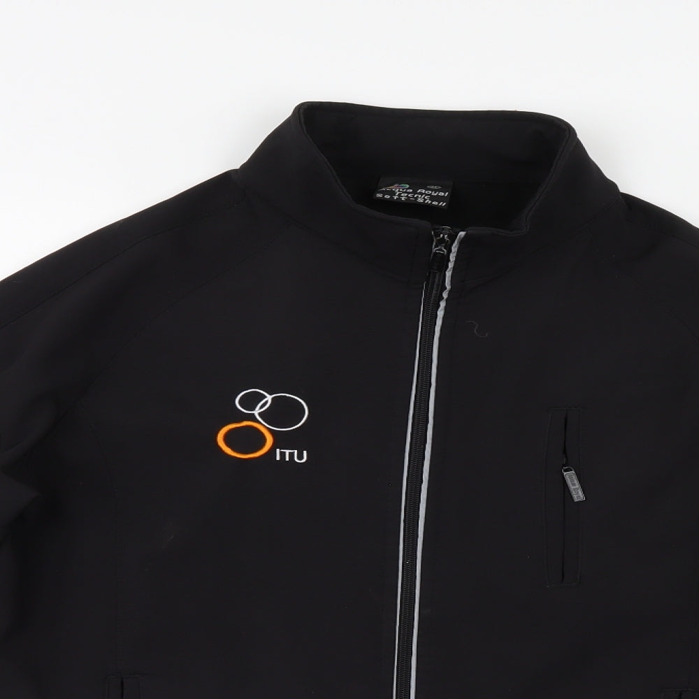 Acqua Royal Tech Womens Black   Windbreaker Jacket Size M