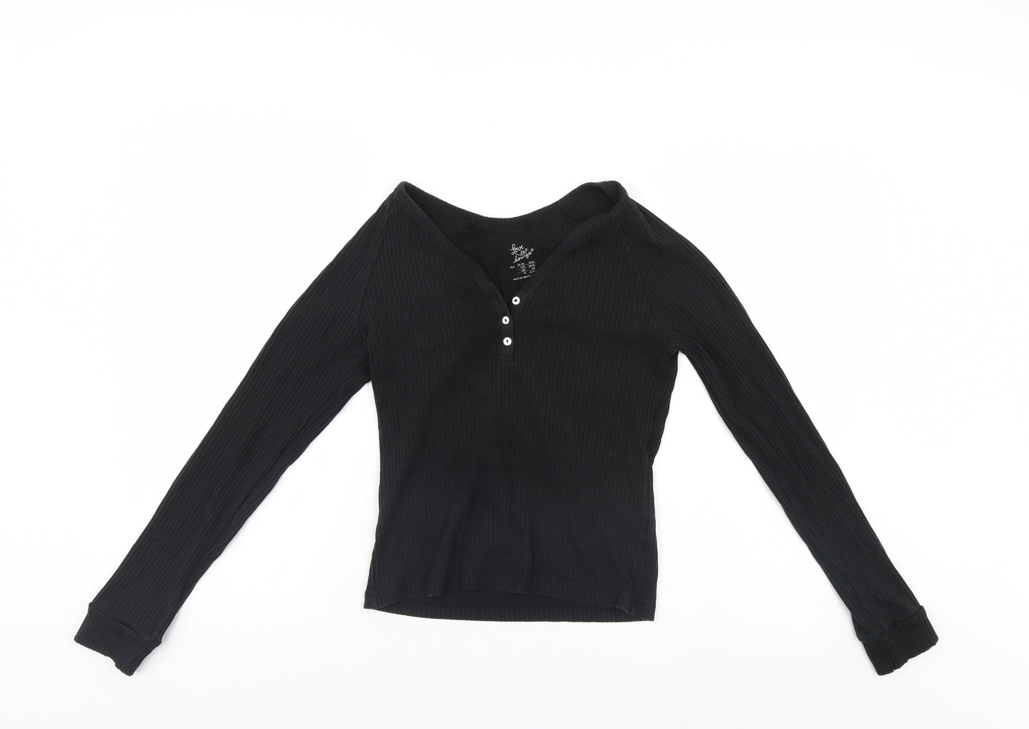LOVE TO LOUNGE Womens Black   Pullover Jumper Size 10
