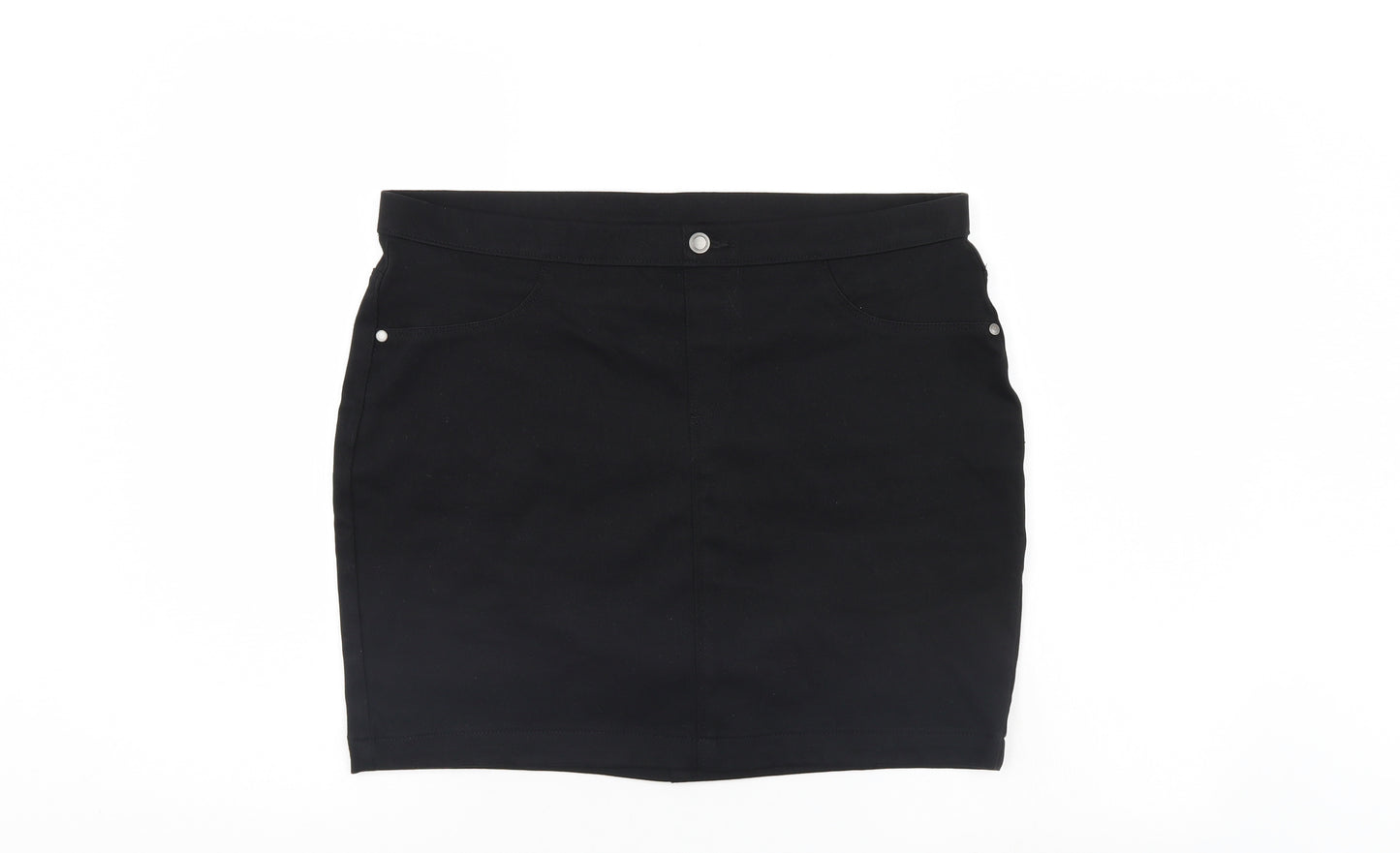 George Womens Black   Mini Skirt Size 14