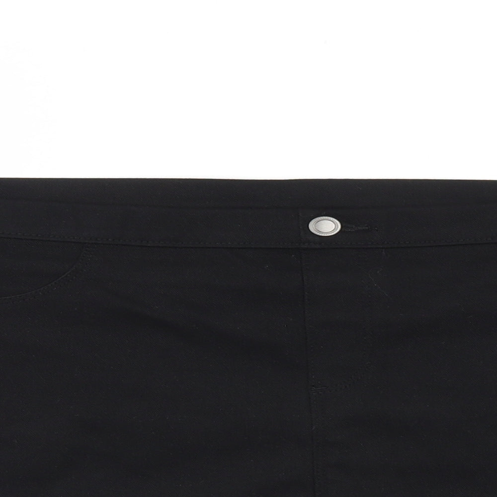 George Womens Black   Mini Skirt Size 14