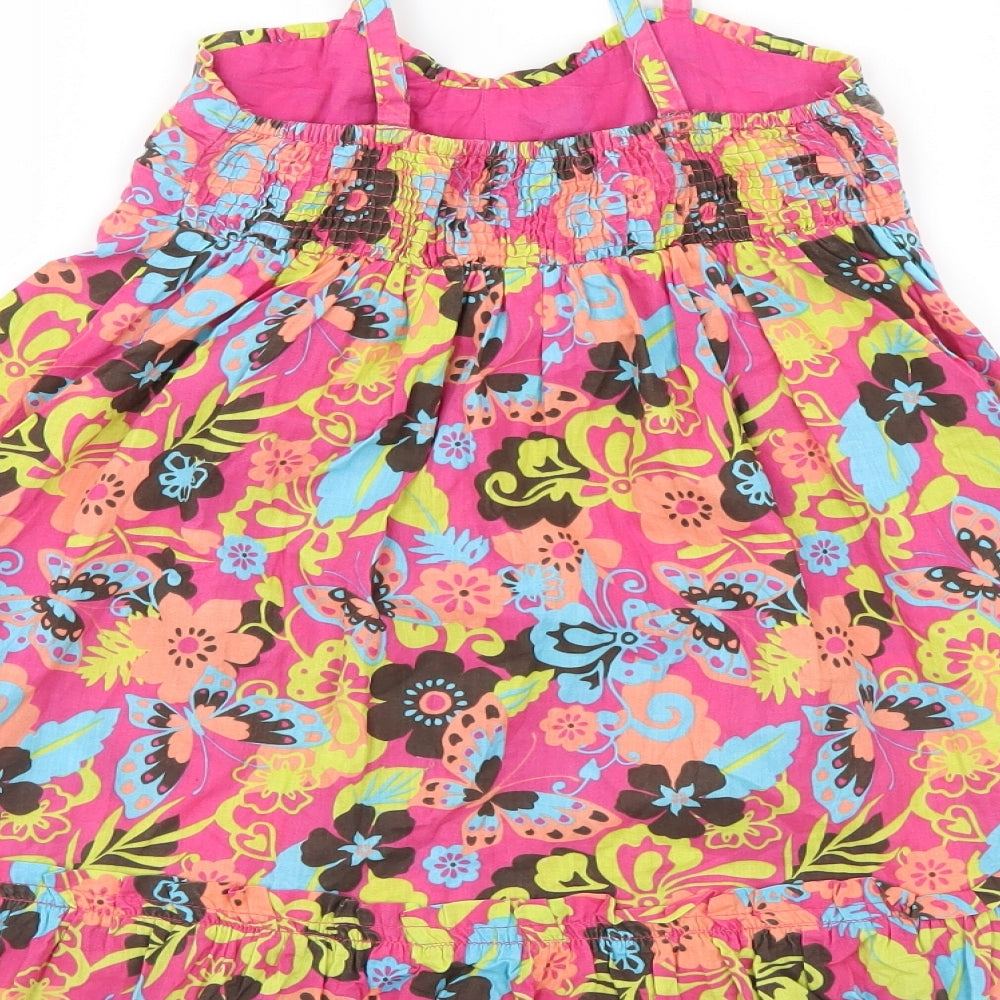 Cherokee Girls Multicoloured Floral  Tank Dress  Size 6-7 Years