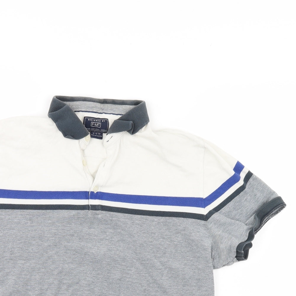 F&F Mens Multicoloured    Polo Size L