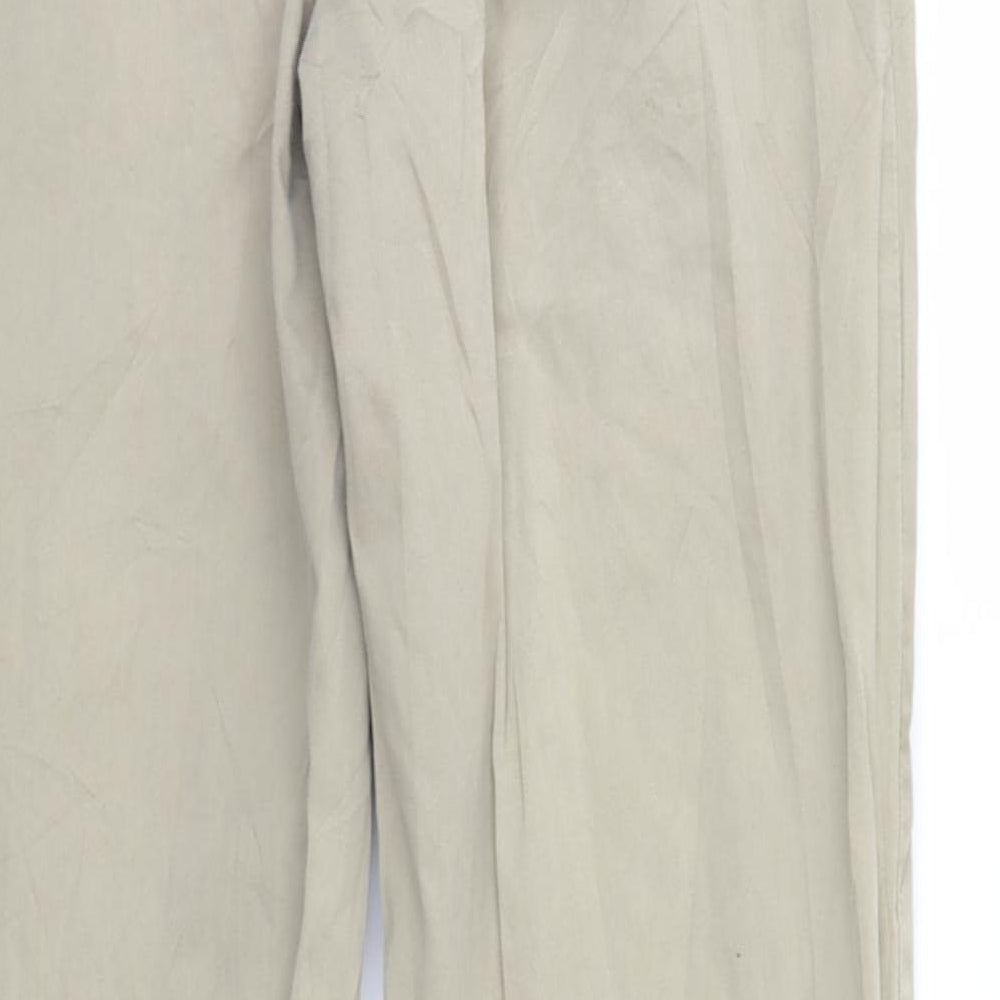 M&S Mens Ivory   Chino Trousers Size 32 L33 in