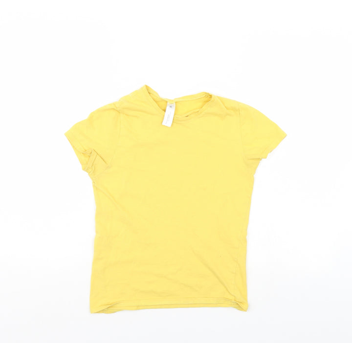 B&C Womens Yellow Basic T-Shirt Size M