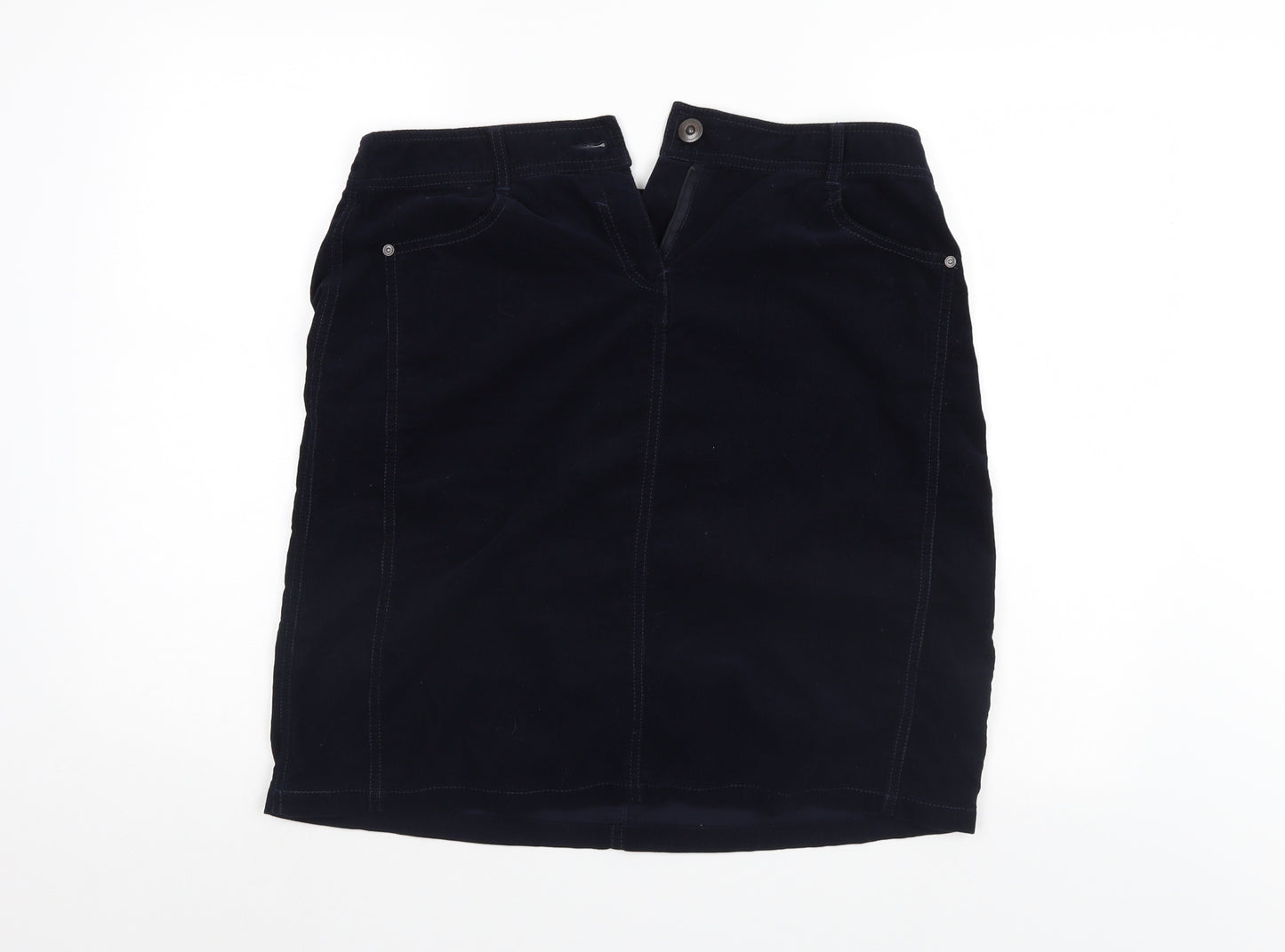 Authentic Womens Blue  Corduroy  Skirt Size 14