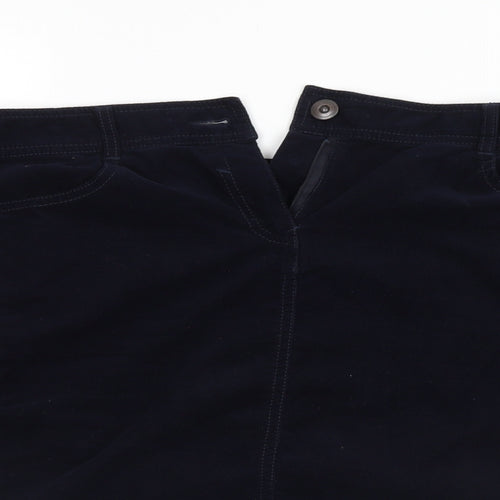 Authentic Womens Blue  Corduroy  Skirt Size 14