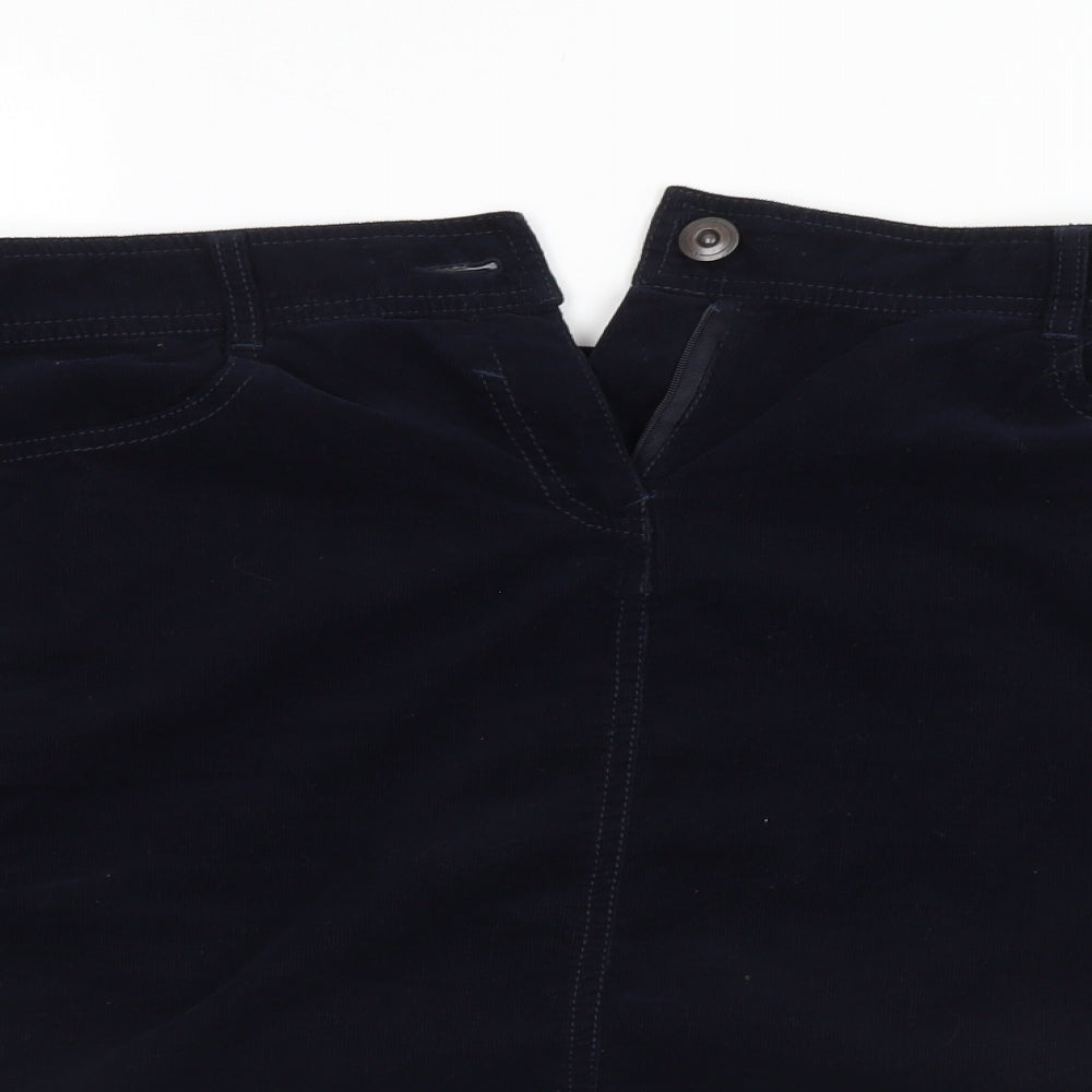 Authentic Womens Blue  Corduroy  Skirt Size 14