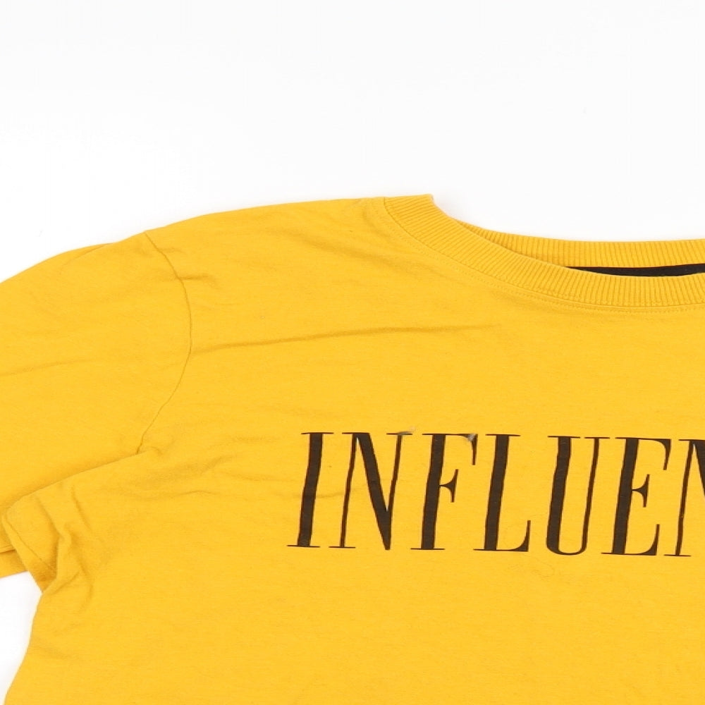 Pep & Co Womens Gold   Pullover Sweatshirt Size 12