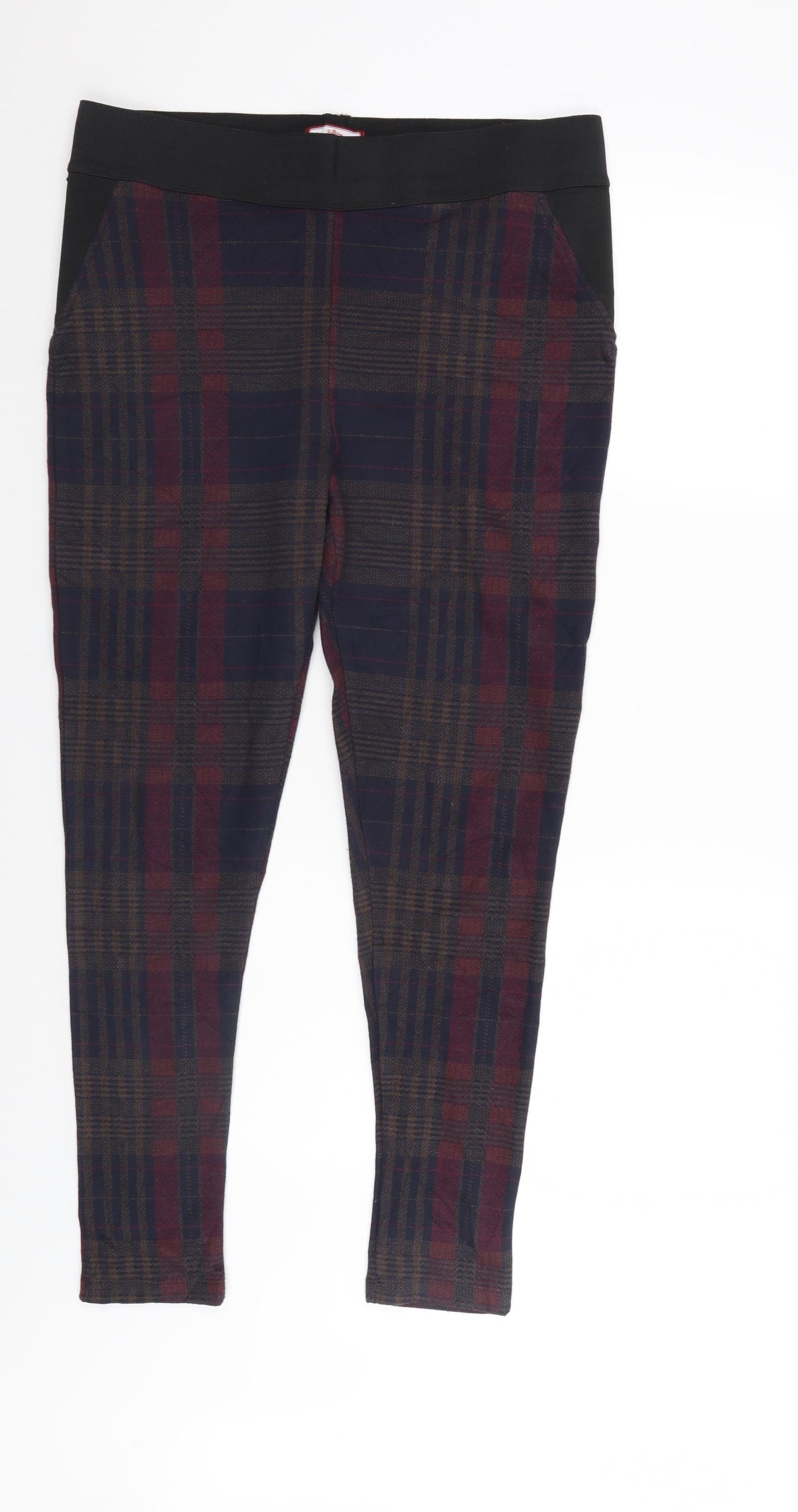 Joe Browns Womens Multicoloured Check   Leggings Size 16