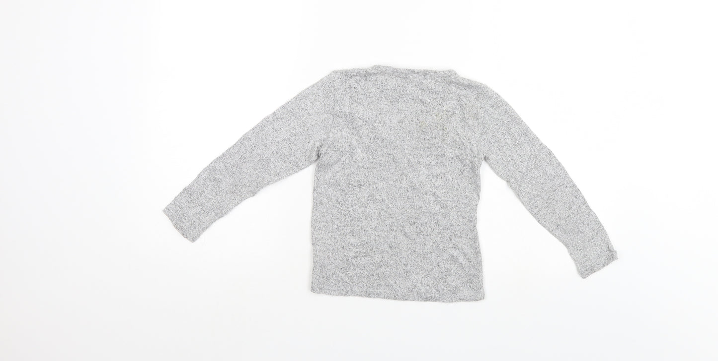 Priark Girls Grey   Pullover Jumper Size 6-7 Years