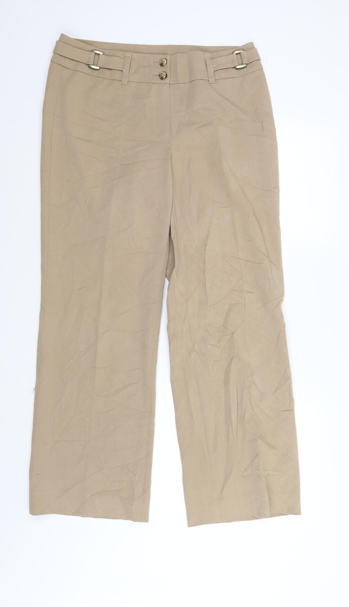 Betty Barclay Womens Beige   Trousers  Size 14 L29 in