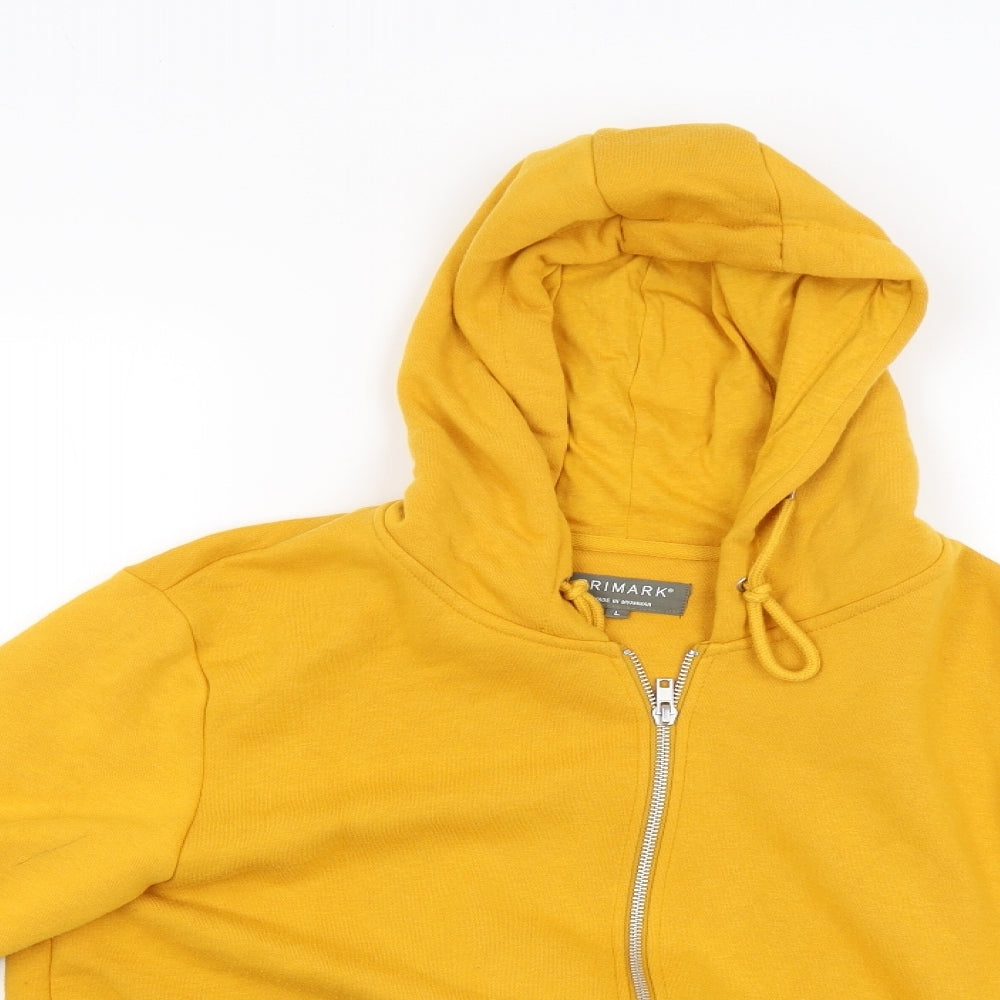 Primark Womens Yellow   Full Zip Hoodie Size L