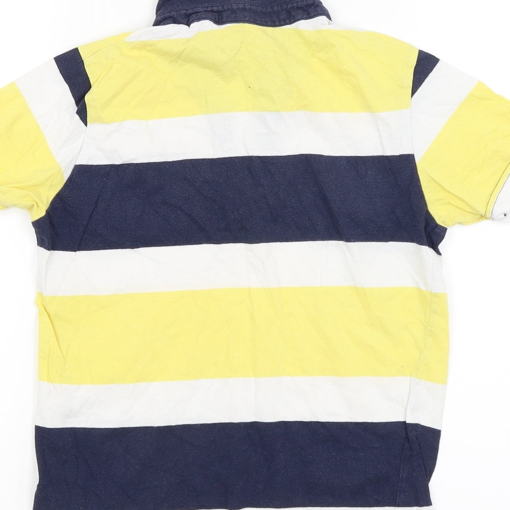 Lee Cooper Boys Yellow Striped  Basic T-Shirt Size 11-12 Years