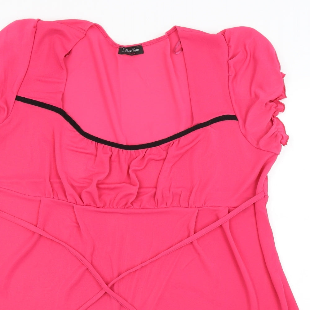 Marina Kaneva Womens Pink   A-Line  Size 22