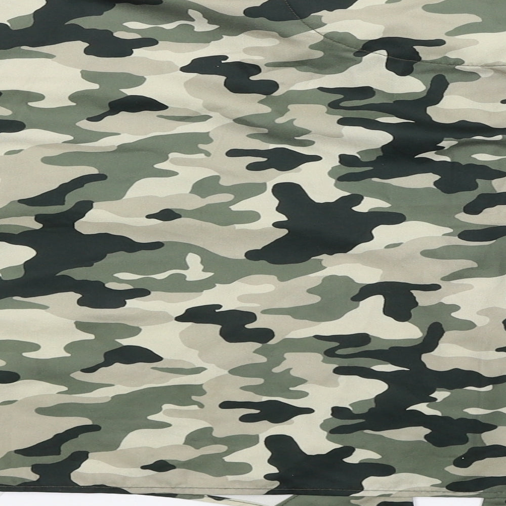 River Island Girls Green Camouflage  Basic Button-Up Size 11-12 Years