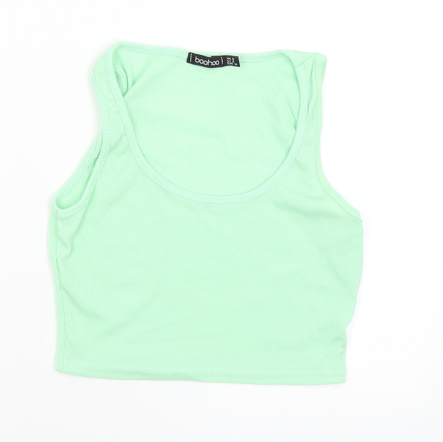 Boohoo Womens Green   Basic Tank Size 6