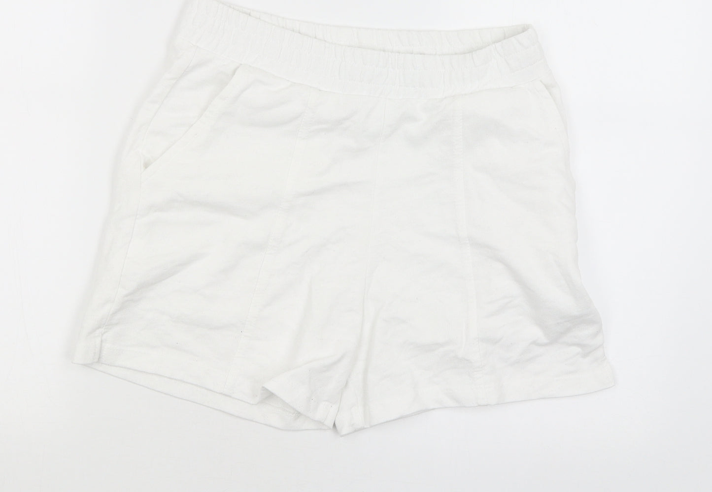 I SAW IT FIRST Womens White   Sweat Shorts Size 8