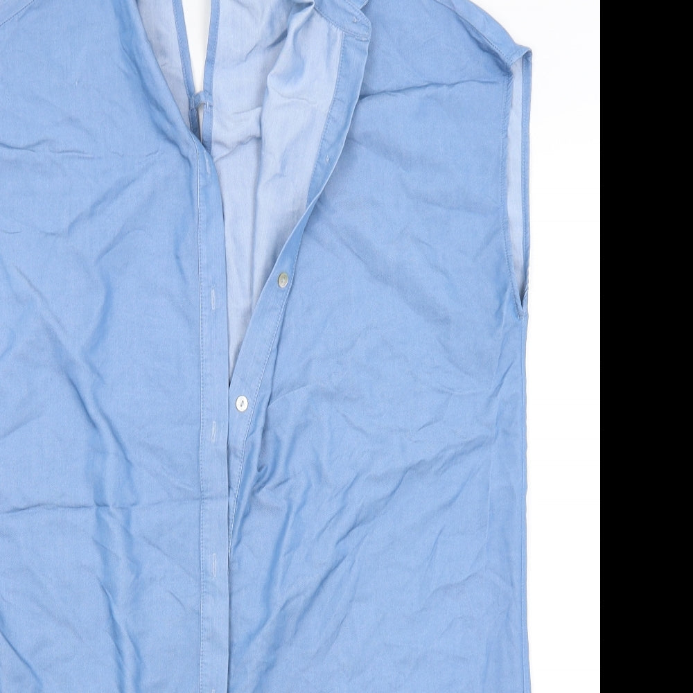 Zara Basic Womens Black   Basic Button-Up Size XS